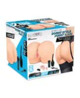 LuvDollz Remote Control Doggy Style Vibrating Pussy andamp; Ass - Vanilla - Image 3