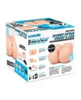 LuvDollz Remote Control Doggy Style Vibrating Pussy andamp; Ass - Vanilla - Image 4