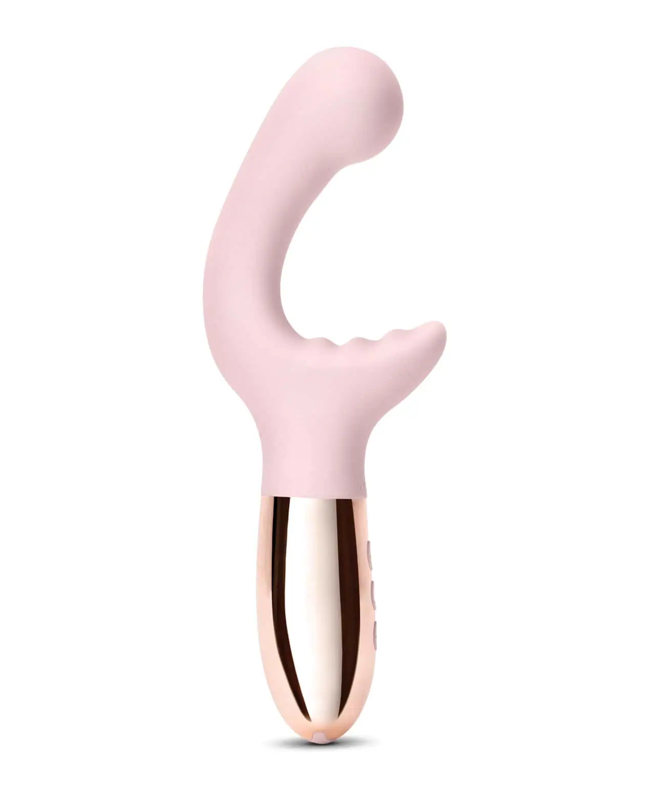 Le Wand XO Double Motor Wave Rechargeable Vibrator - Rose Gold - Image 4