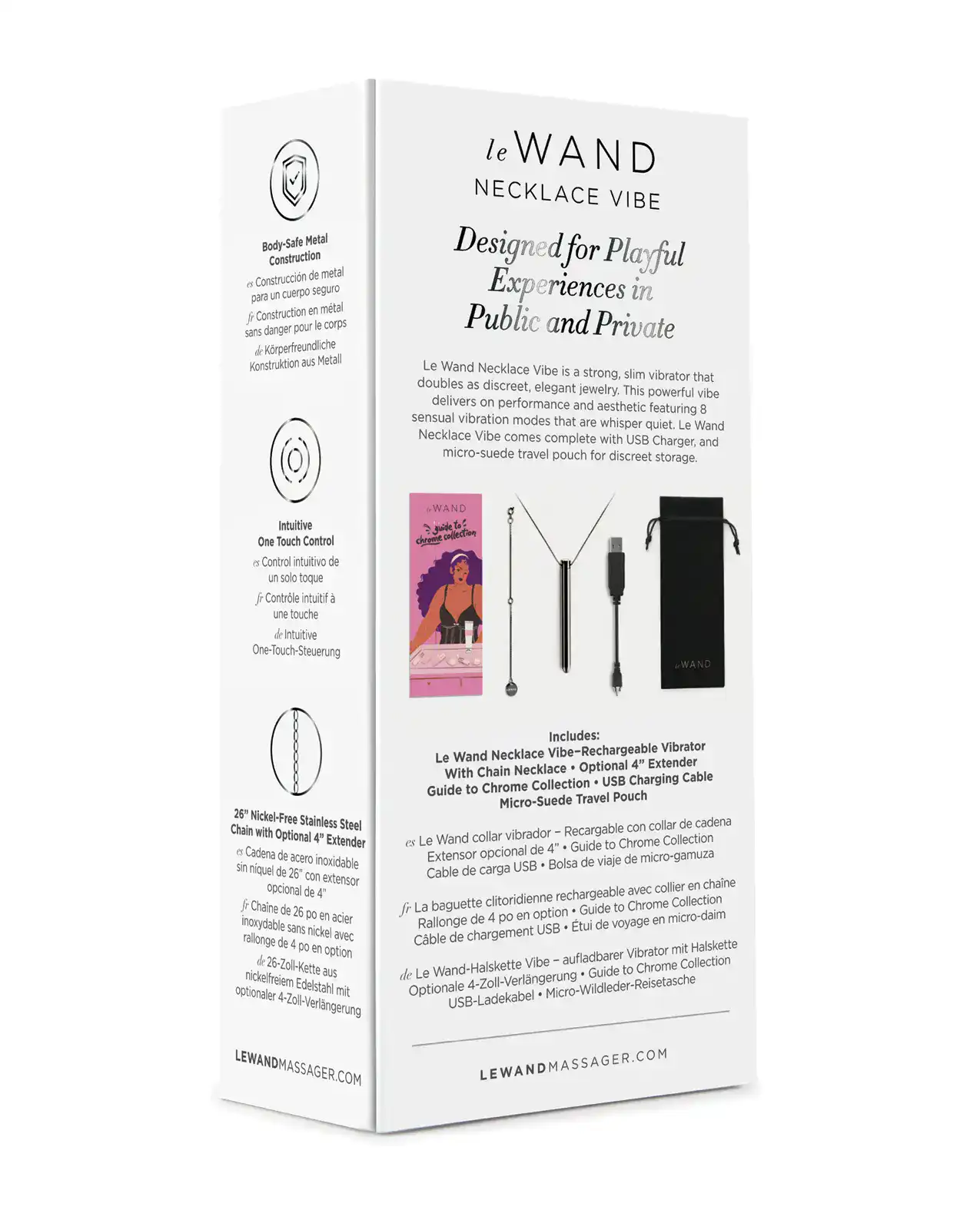 Le Wand Vibrating Necklace - Black - Image 2