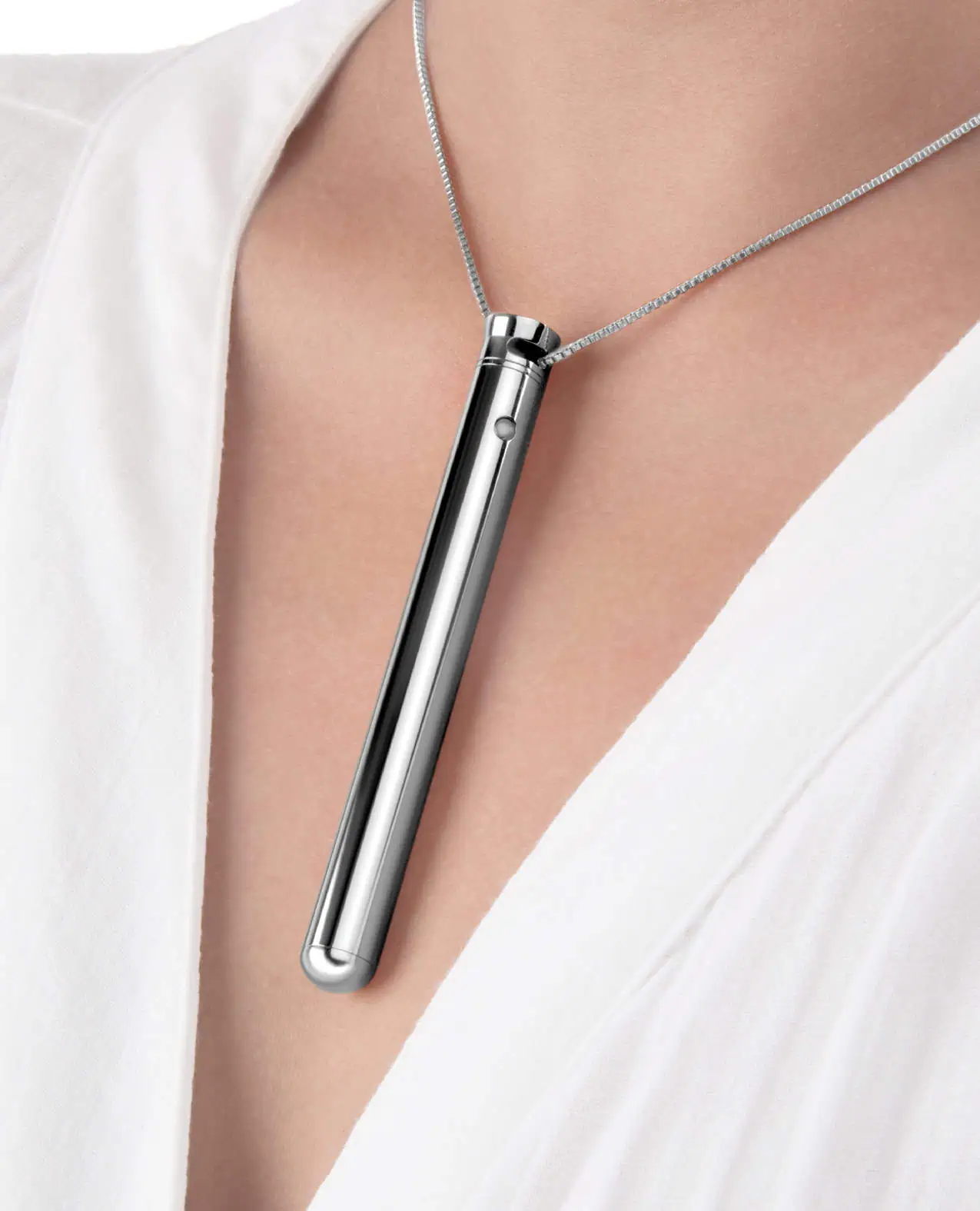 Le Wand Vibrating Necklace - Silver - Image 4