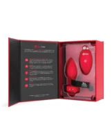 b-Vibe Vibrating Heart Plug M/L - Red - Image 2