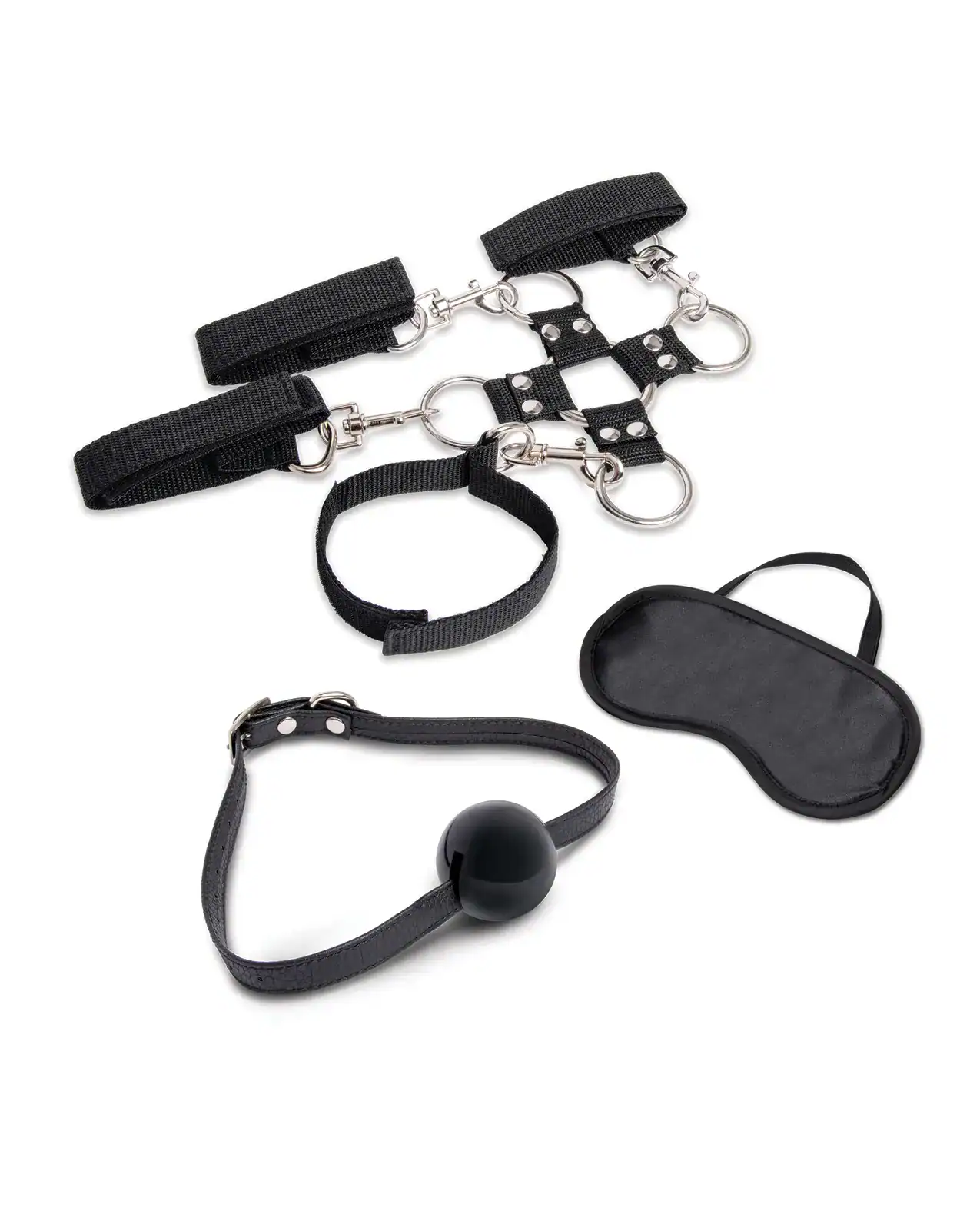 Lux Fetish 7 pc Hogtie & Ball Gag Kit - Image 2