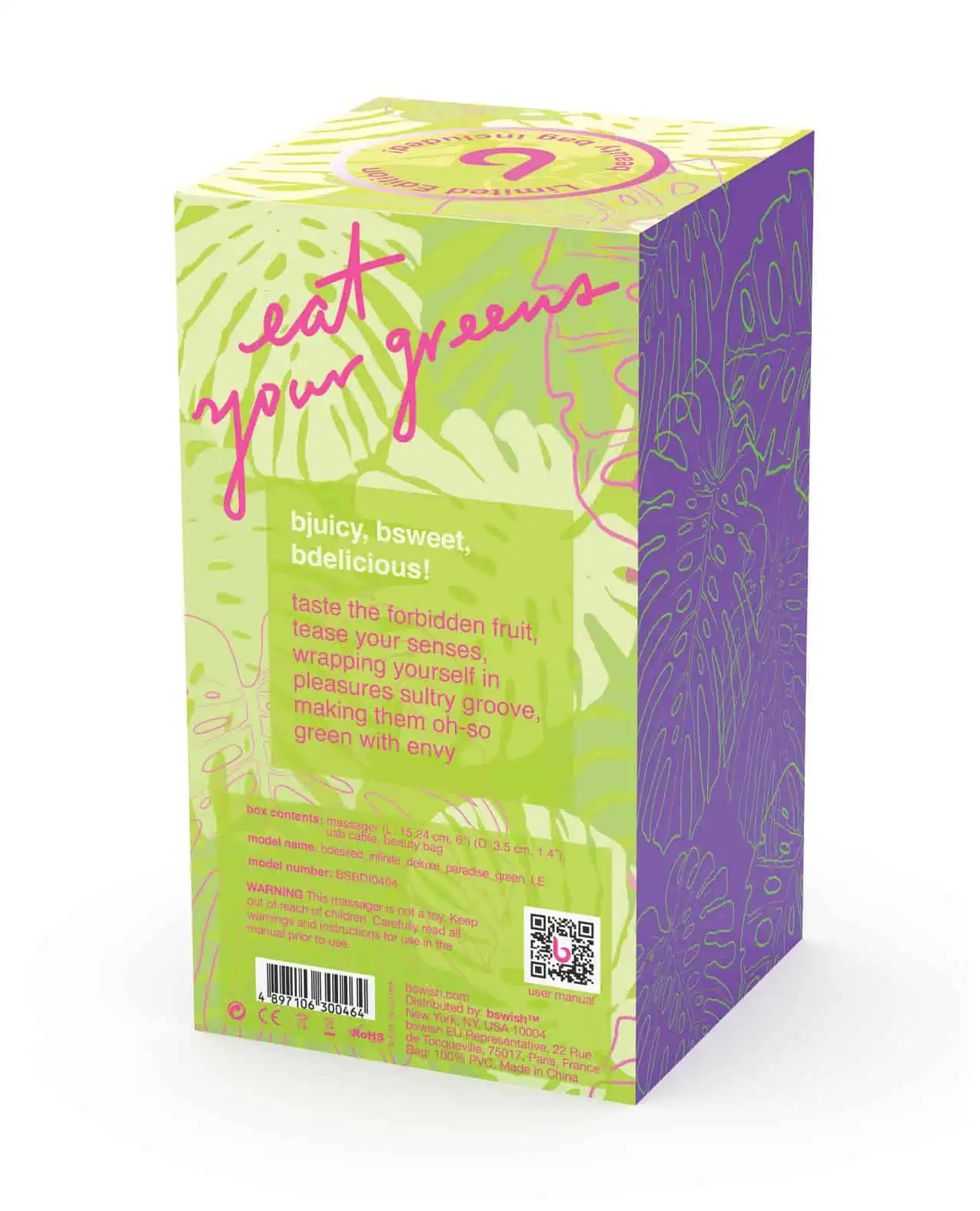 Bdesired Infinite Deluxe Limited Edition Paradise Vibrator - Green - Image 4