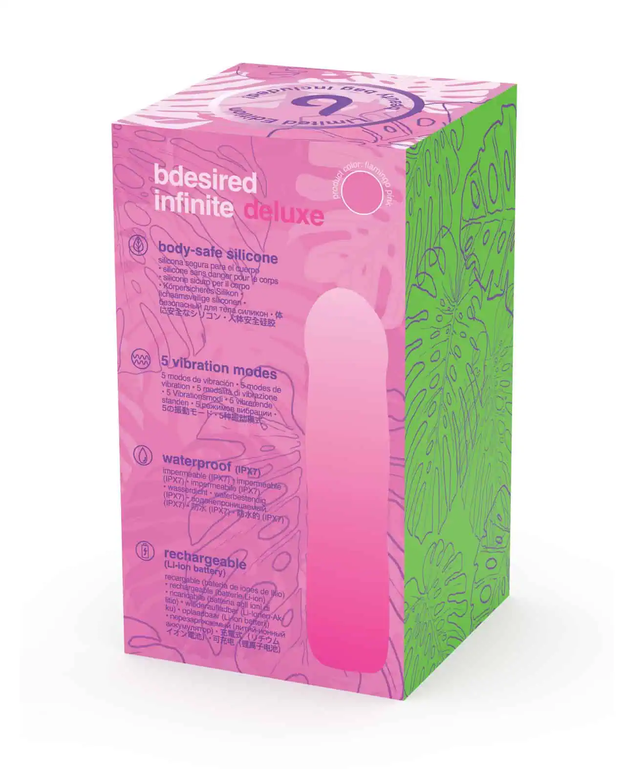 Bdesired Infinite Deluxe Limited Edition Flamingo Vibrator - Pink - Image 4