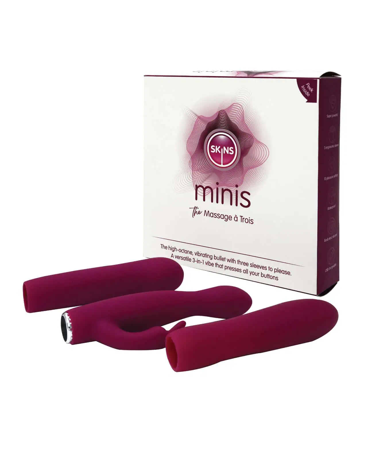 Skins Mini`s Massage A Trois - White/Magenta - Image 4