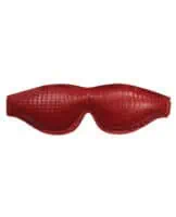 Rouge Large Padded Leather Blindfold - Burgundy - Image 2