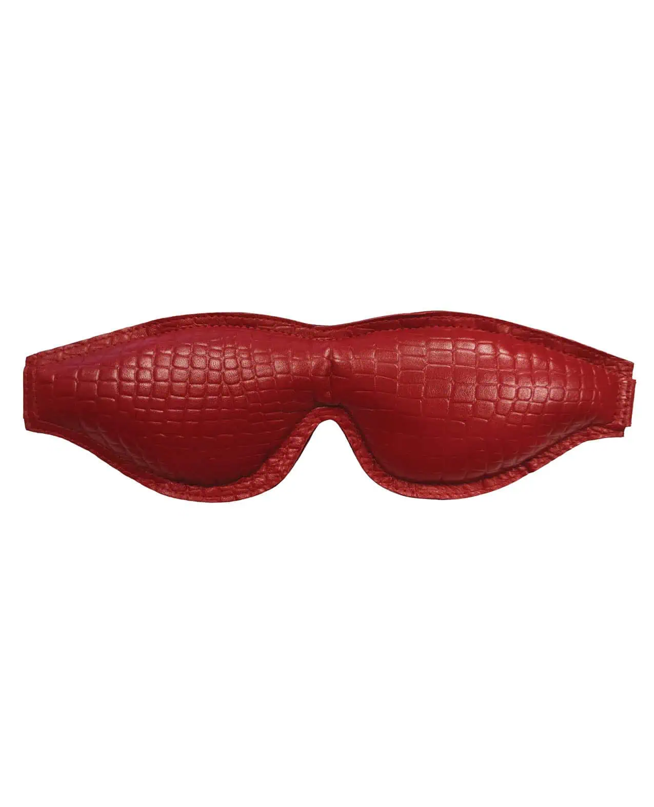 Rouge Large Padded Leather Blindfold - Burgundy - Image 2
