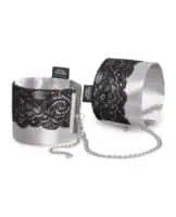 Fifty Shades of Grey Play Nice Satin & Lace Wrist Cuffs - Image 2