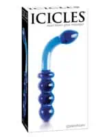 Icicles No. 31 Hand Blown Glass - Blue G Spot - Image 1