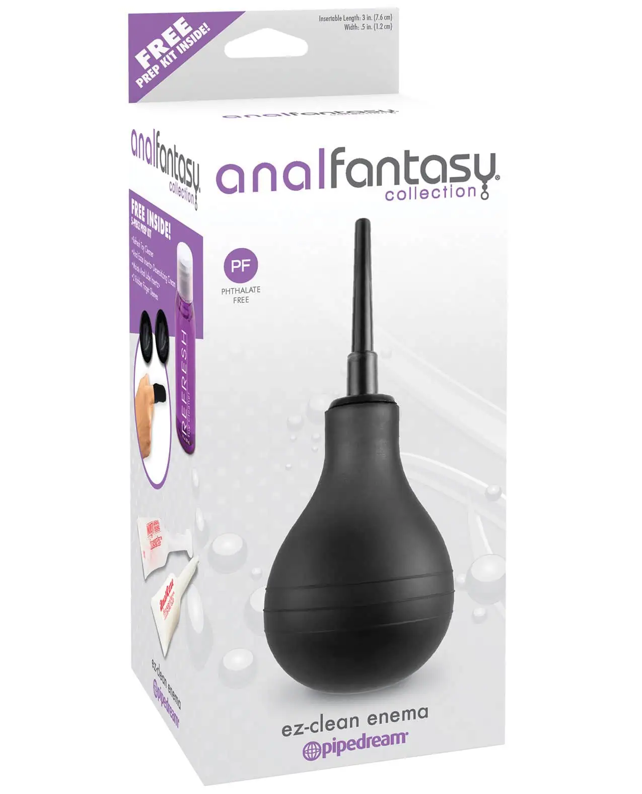 Anal Fantasy Collection EZ Clean Enema Bulb Black - Image 3