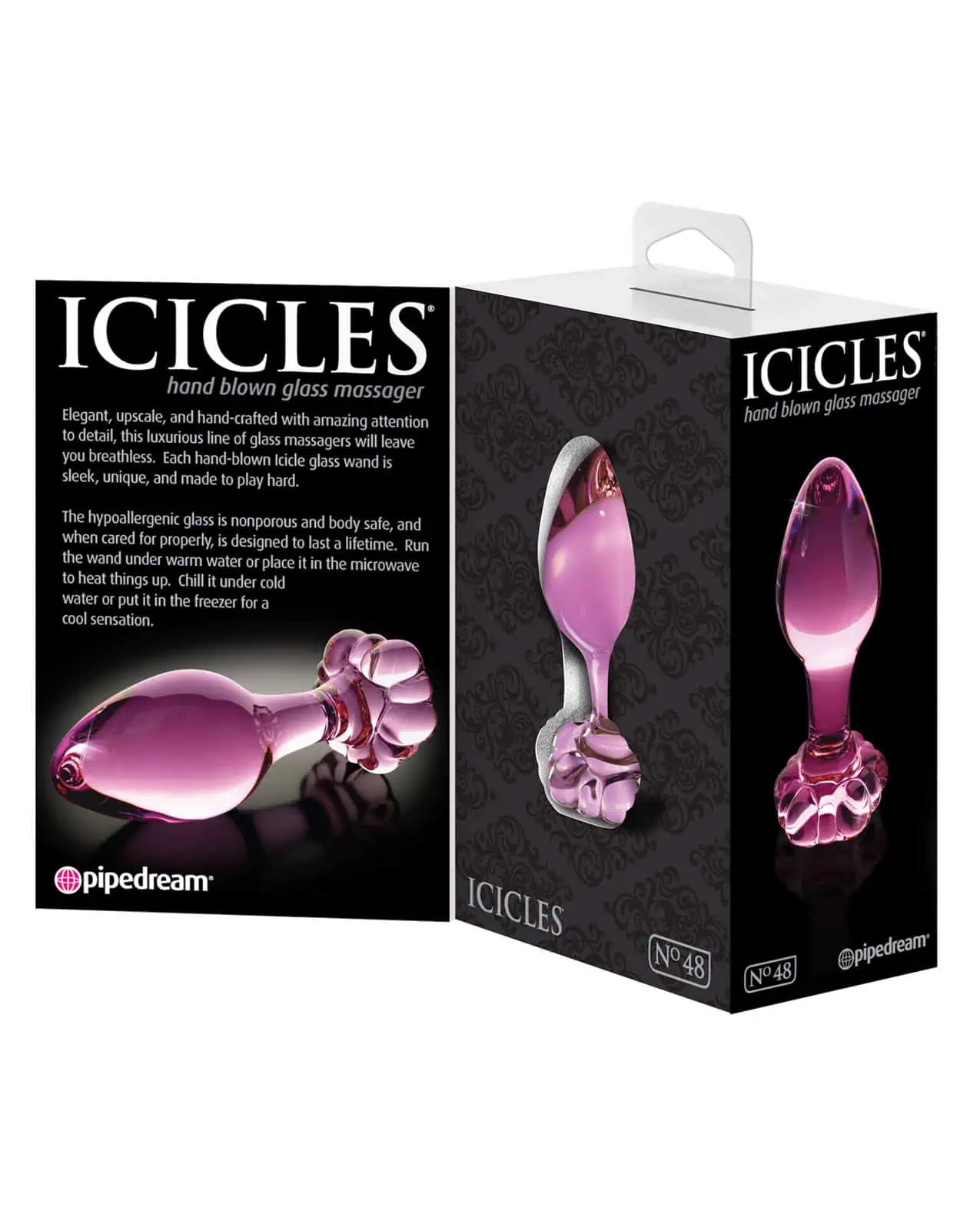 Icicles No. 48 Butt Plug - Pink - Image 4