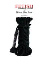 Fetish Fantasy Series Deluxe Silk Rope - Black - Image 3