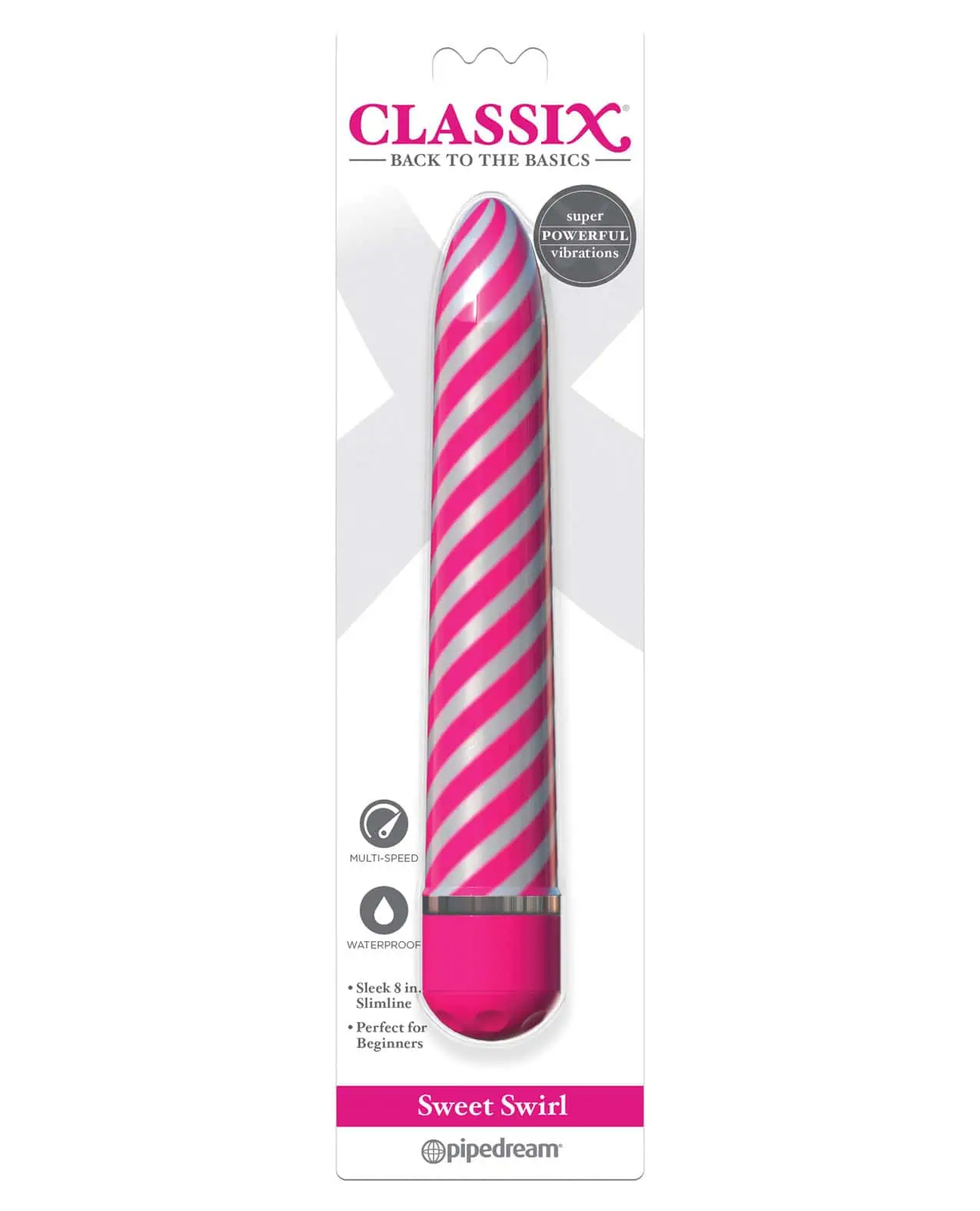 Classix Sweet Swirl Vibrator - Pink - Image 3