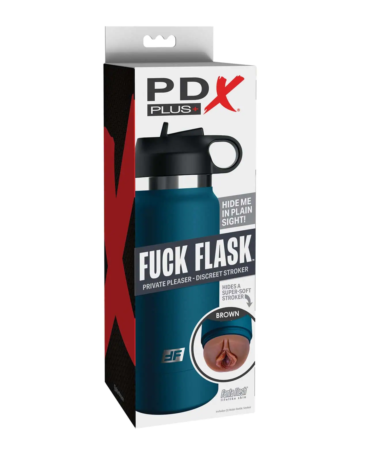 PDX Plus Fuck Flask Private Pleaser Brown/Blue - Image 3