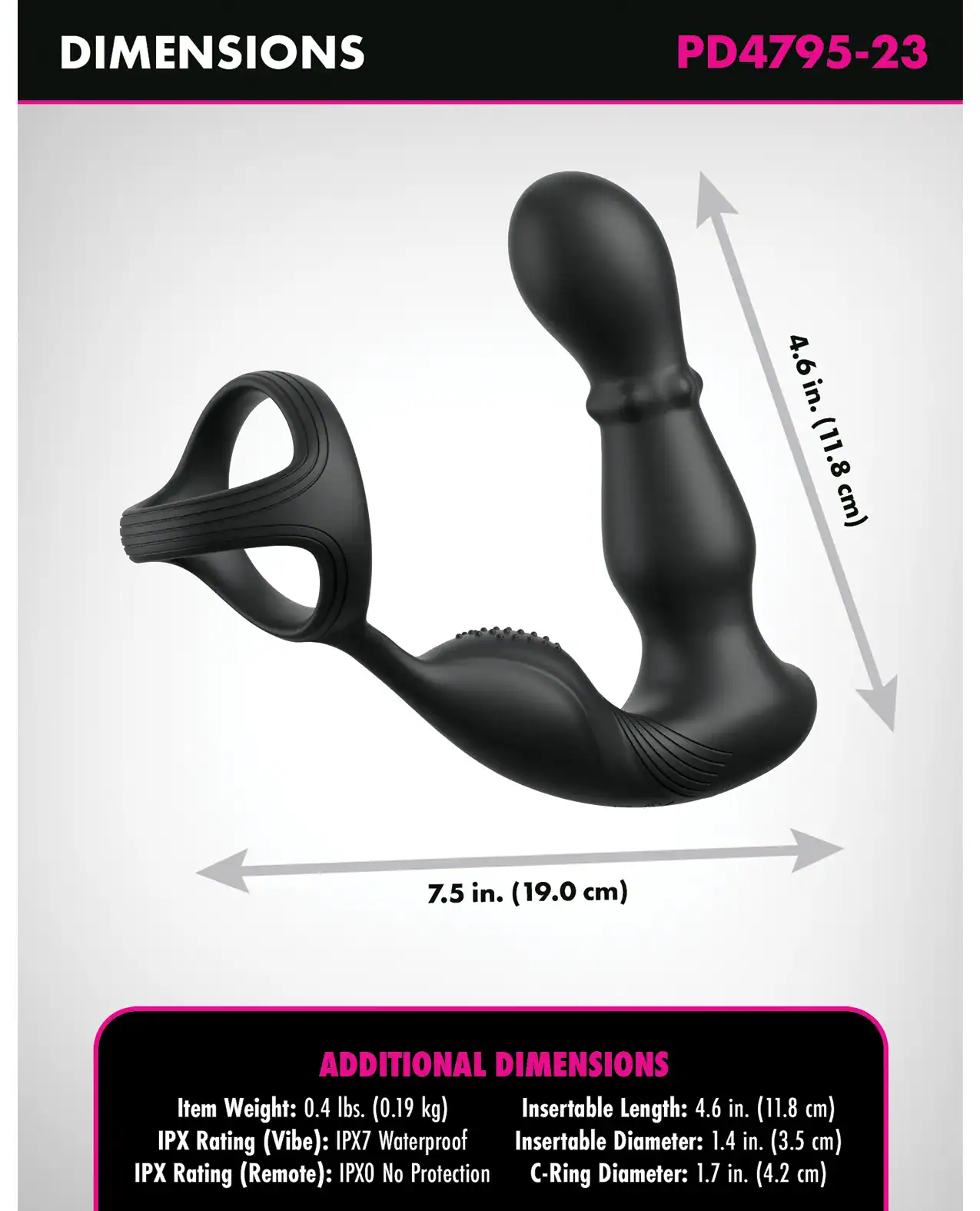 Anal Fantasy Elite Ass-Gasm Slide & Glide P-Spot Stimulator - Image 4