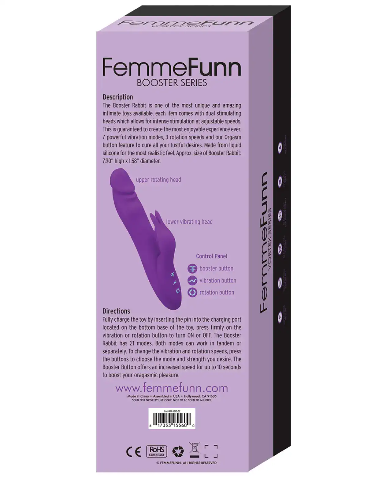 Femme Funn Booster Rabbit - Purple - Image 2