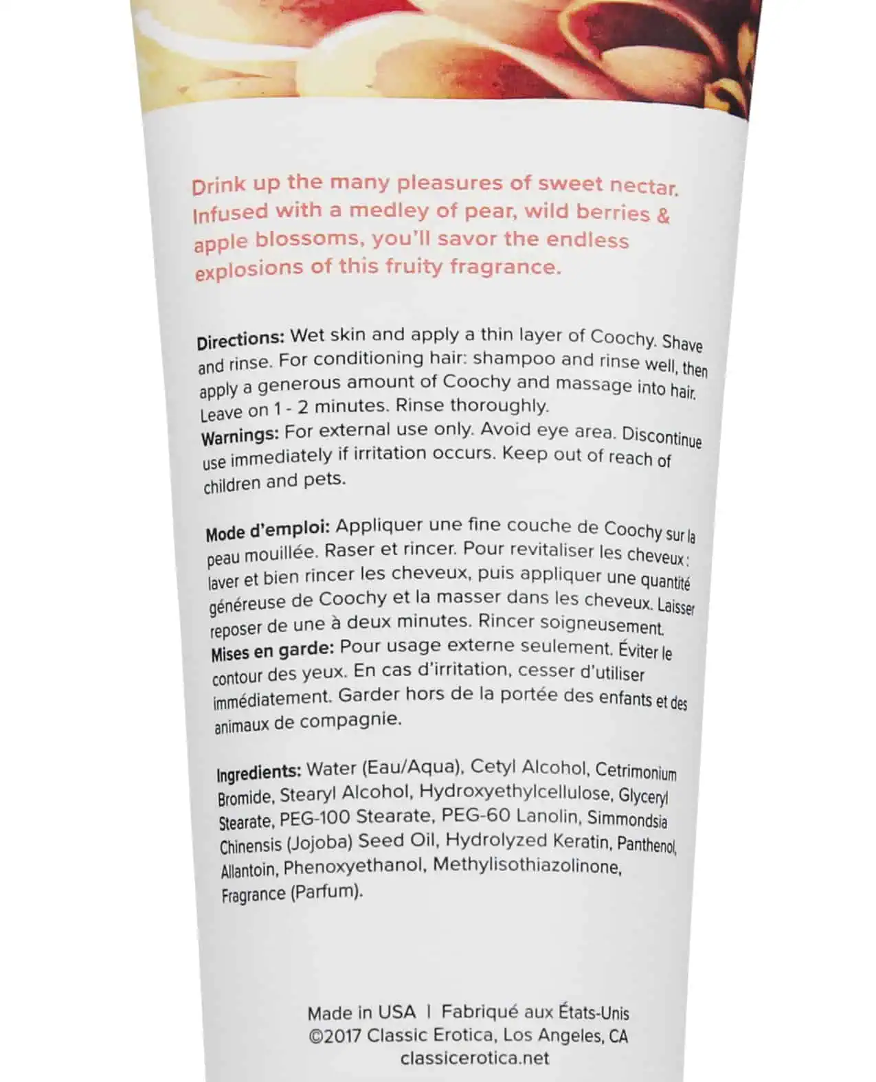 COOCHY Shave Cream - 12.5 oz Sweet Nectar - Image 3
