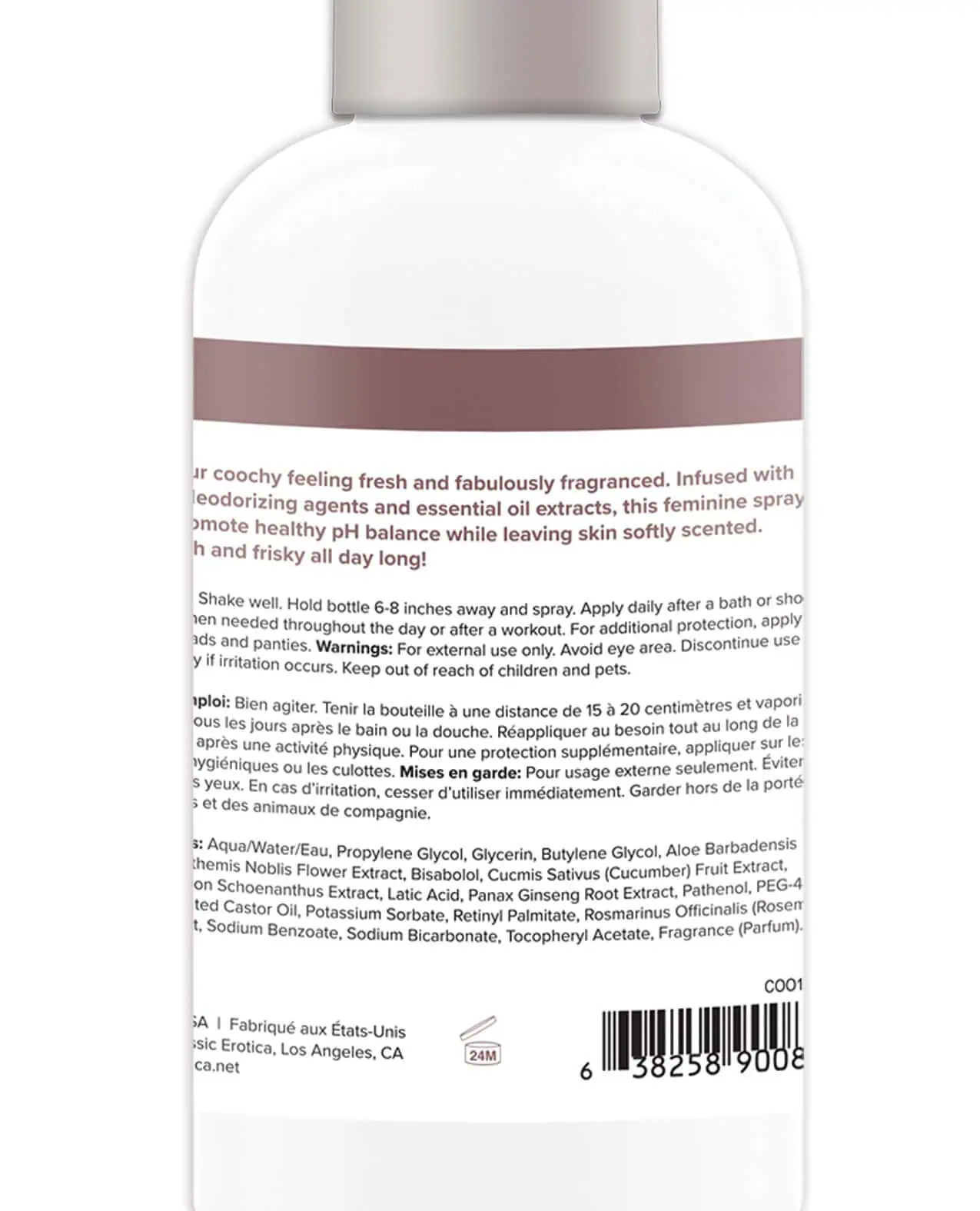 COOCHY Intimate Feminine Spray - 4 oz Peony Prowess - Image 4