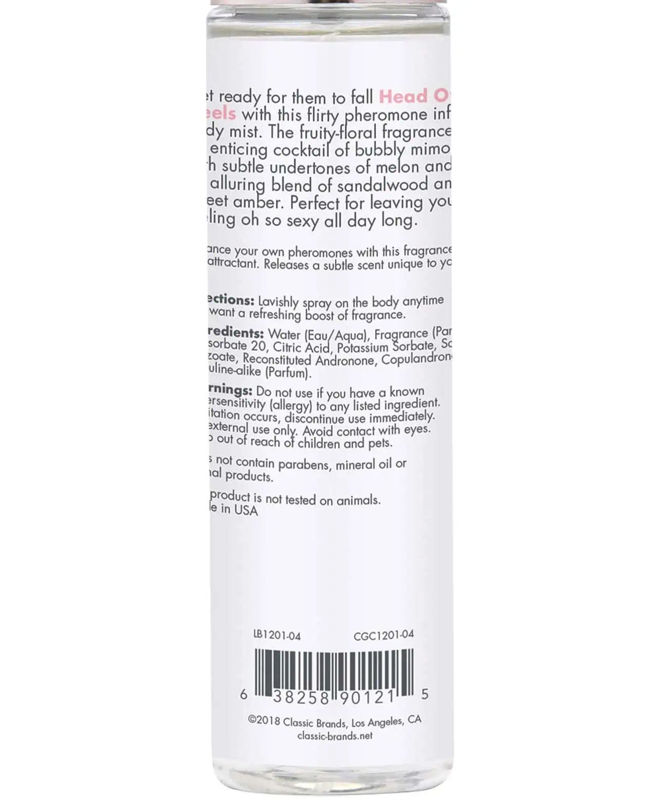 CGC Body Mist w/Pheromones - 103 ml Head Over Heels - Image 5