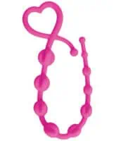Curve Novelties Gossip Hearts & Spurs Anal Beads - Magenta - Image 2