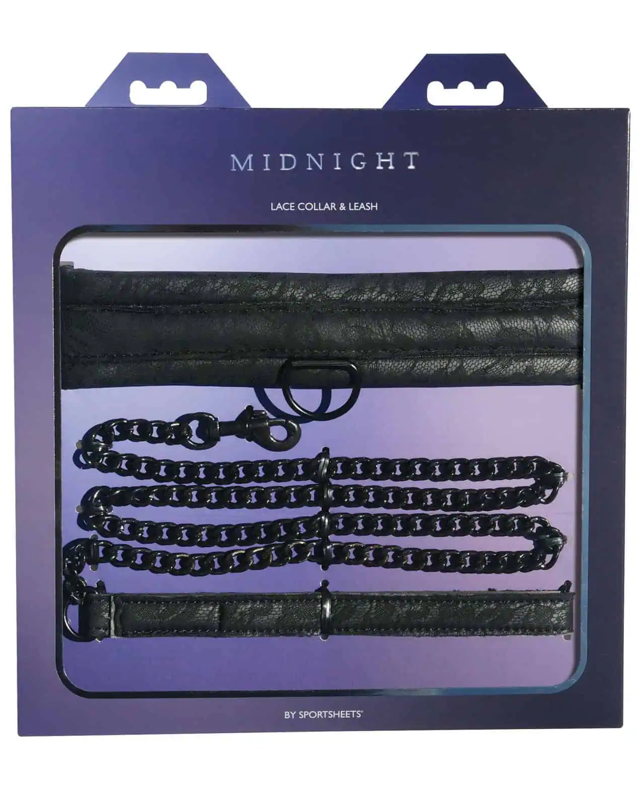 Sincerely Lace Collar & Leash - Black - Image 3