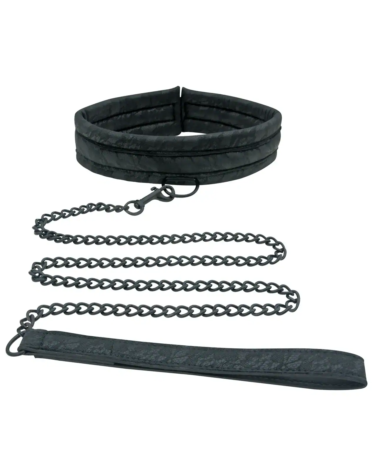 Sincerely Lace Collar & Leash - Black - Image 4