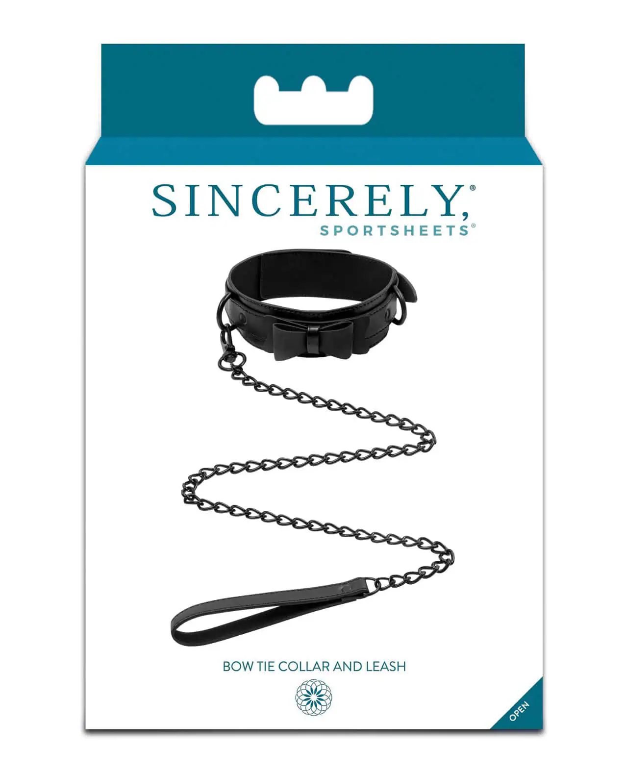 Sincerely Bow Tie Collar Leash - Black - Image 3