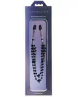 Sincerely Black Jeweled Nipple Clips - Image 1
