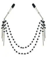 Sincerely Black Jeweled Nipple Clips - Image 2