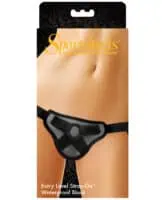 Sportsheets Entry Level Waterproof Strap On - Black - Image 3