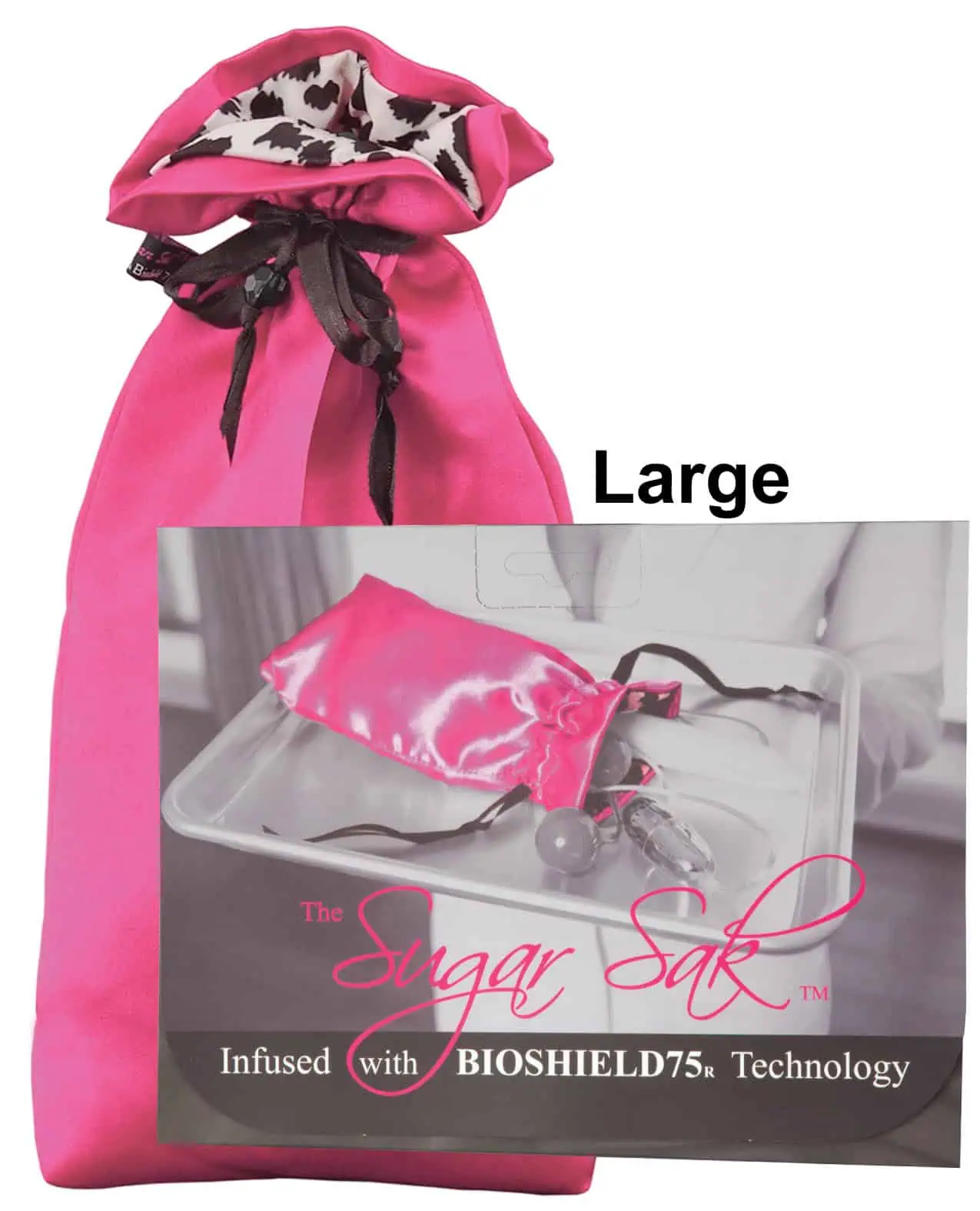 Sugar Sak Anti-Bacterial Toy Bag Large - Pink - Featured Image
