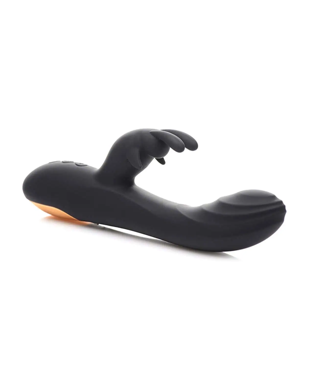 Curve Novelties Power Bunnies Cuddles 10x Silicone Rabbit Vibrator - Black - Image 3