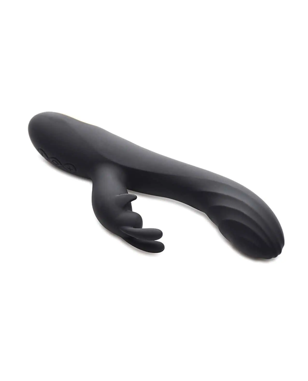 Curve Novelties Power Bunnies Cuddles 10x Silicone Rabbit Vibrator - Black - Image 4