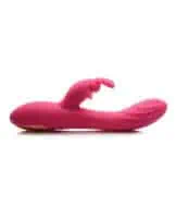 Curve Novelties Power Bunnies Huggers 10x Silicone Rabbit Vibrator - Pink - Image 2