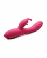 Curve Novelties Power Bunnies Huggers 10x Silicone Rabbit Vibrator - Pink - Image 3
