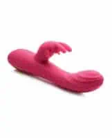 Curve Novelties Power Bunnies Huggers 10x Silicone Rabbit Vibrator - Pink - Image 4