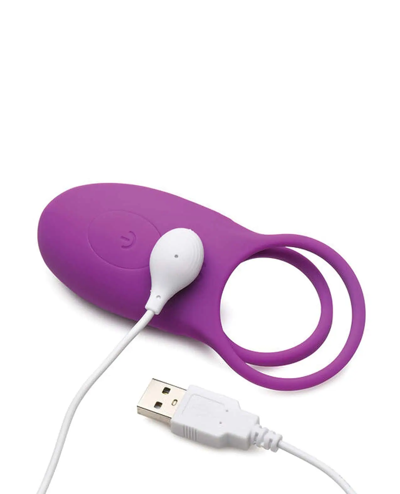 Curve Toys Gossip Love Loops 10X Silicone Cock Ring w/Remote - Violet - Image 4
