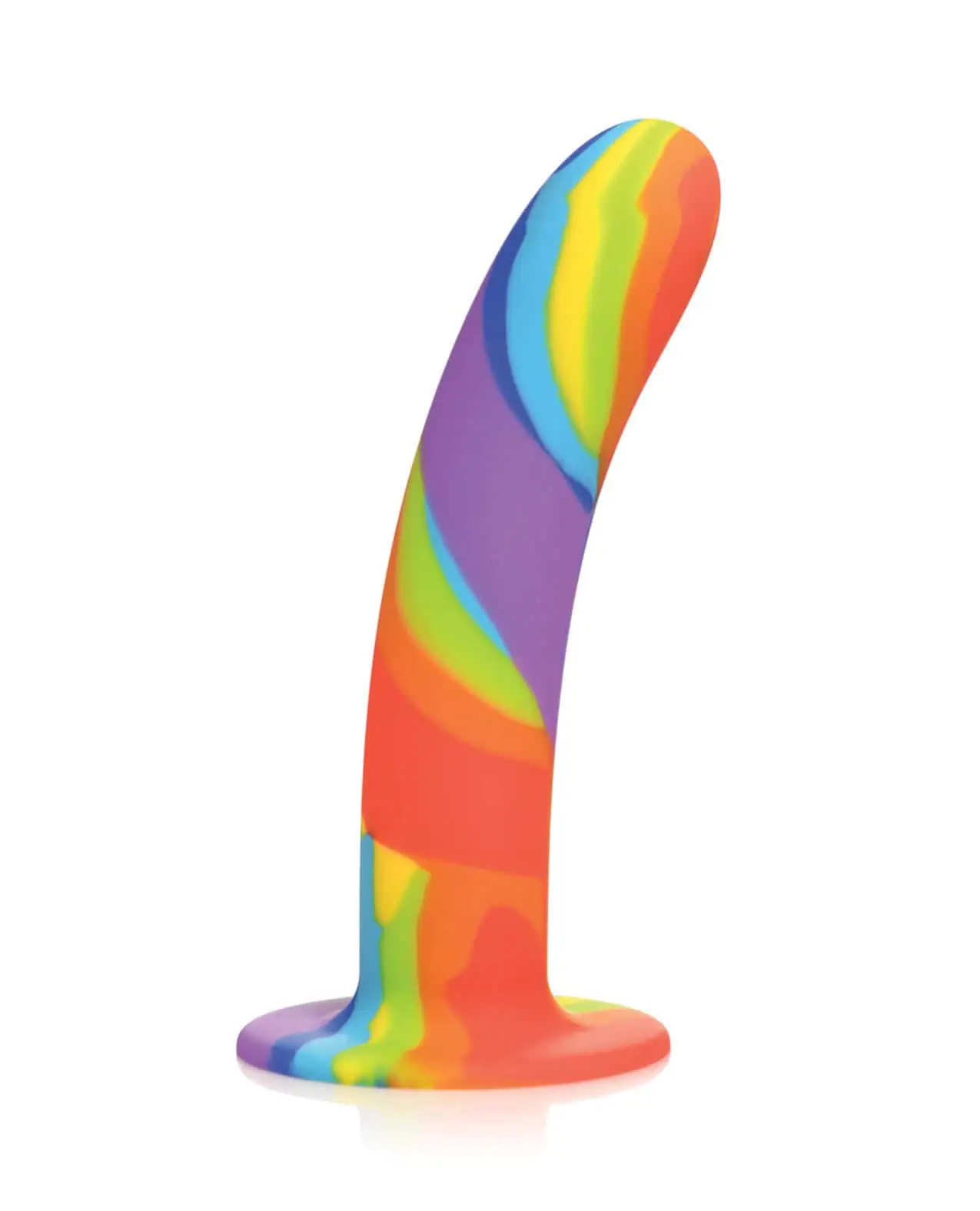 Curve Toys Simply Sweet Rainbow Silicone Dildo - Image 2
