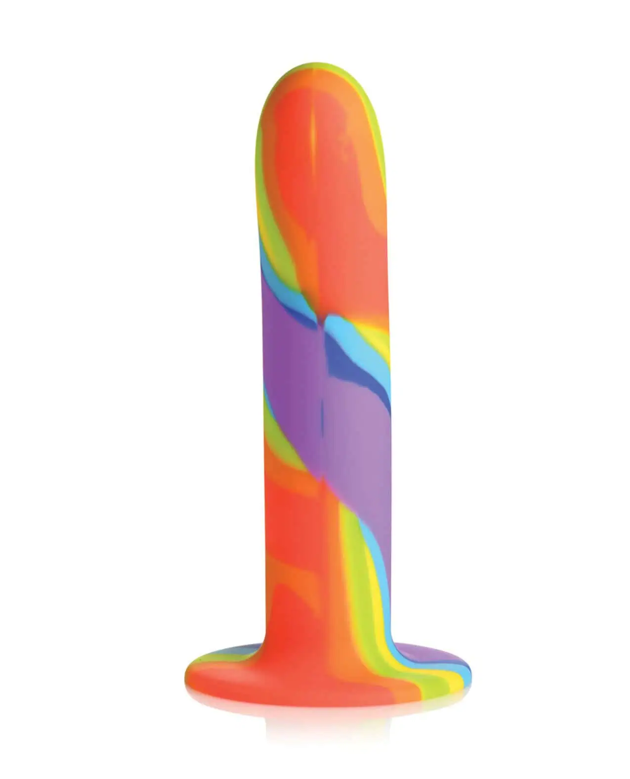 Curve Toys Simply Sweet Rainbow Silicone Dildo - Image 3