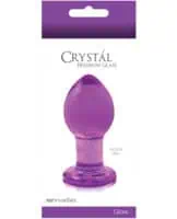 Crystal Butt Plug Medium - Purple - Image 3