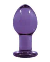 Crystal Butt Plug Medium - Purple - Image 4
