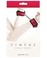 Sinful Ankle Cuffs - Pink - Image 1