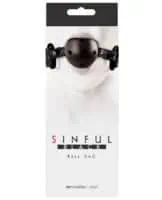 Sinful Ball Gag - Black - Image 3