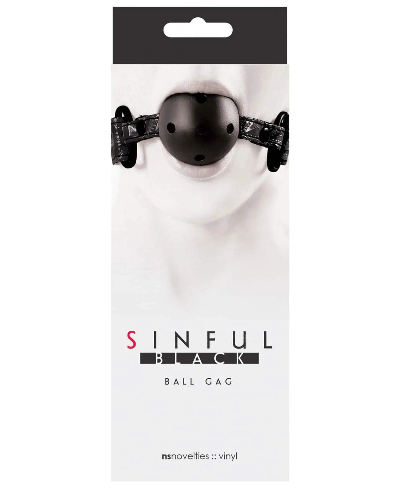 Sinful Ball Gag - Black - Image 3