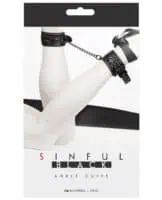 Sinful Ankle Cuffs - Black - Image 1