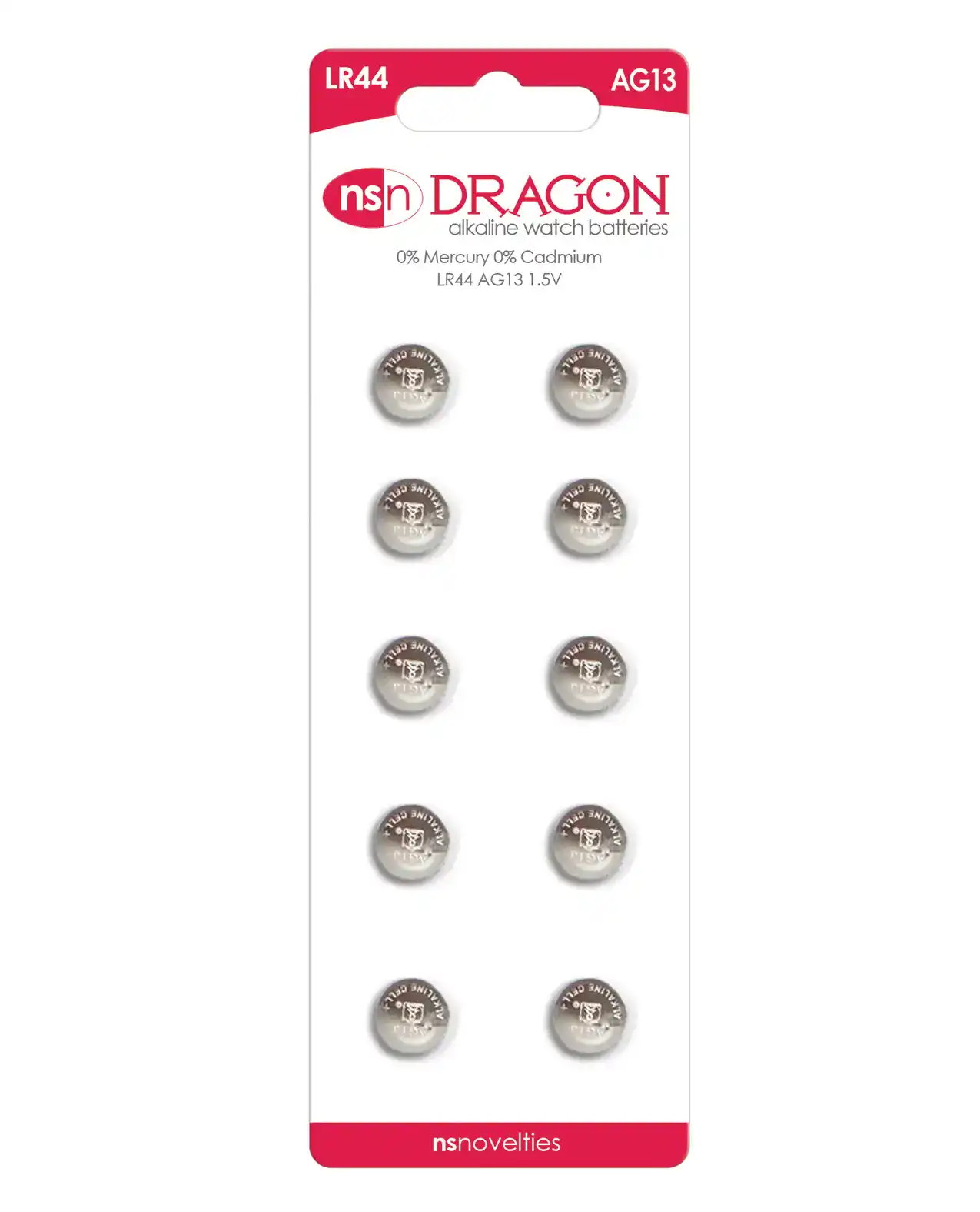 Dragon Alkaline Batteries - AG13/LR44 Pack of 10 - Image 2