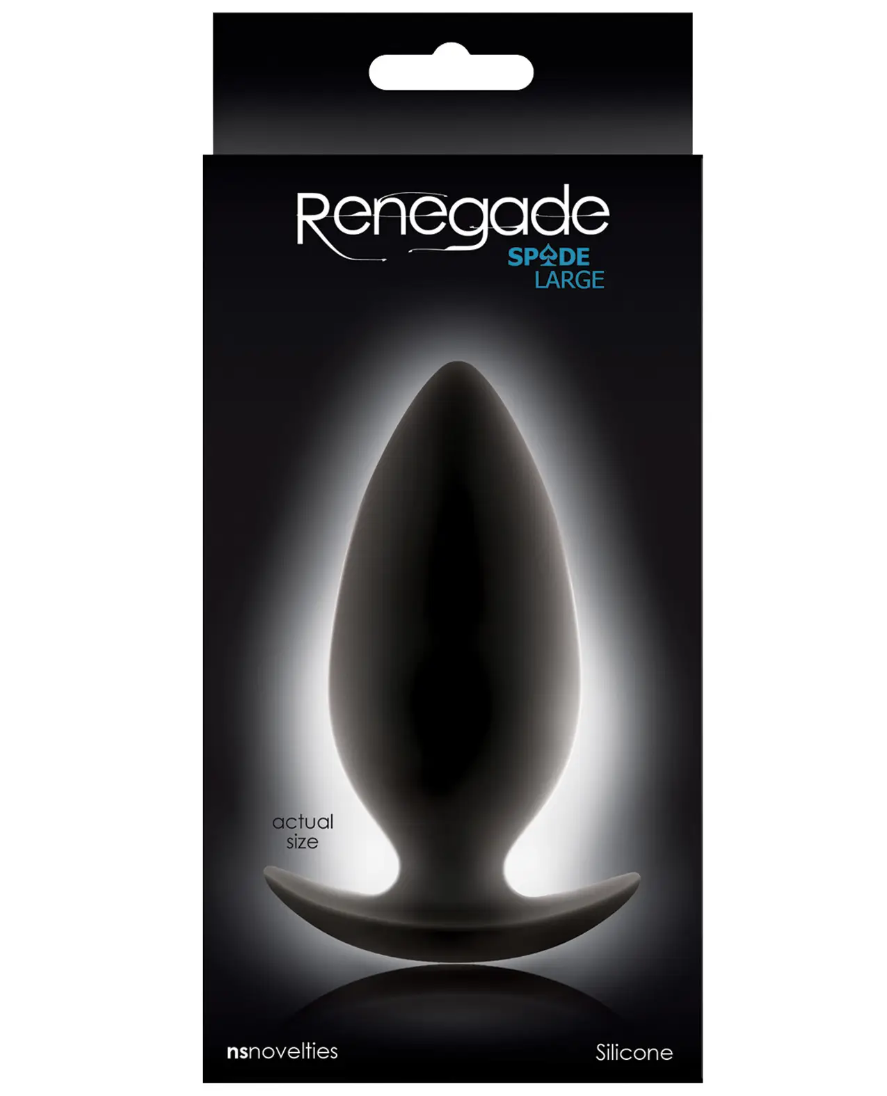 Renegade Spade Large Butt Plug - Black - Image 3