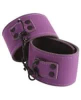 Lust Bondage Ankle Cuffs - Purple - Image 4