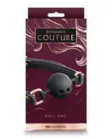 Bondage Couture Ball Gag - Black - Image 1